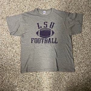 Vintage 90s Russell Athletic LSU Football T Shirt